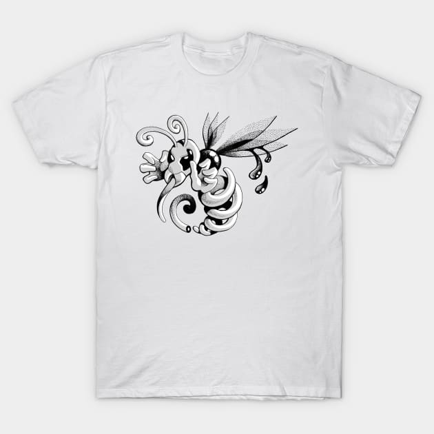 Twisted Wasp T-Shirt by emilpytlik